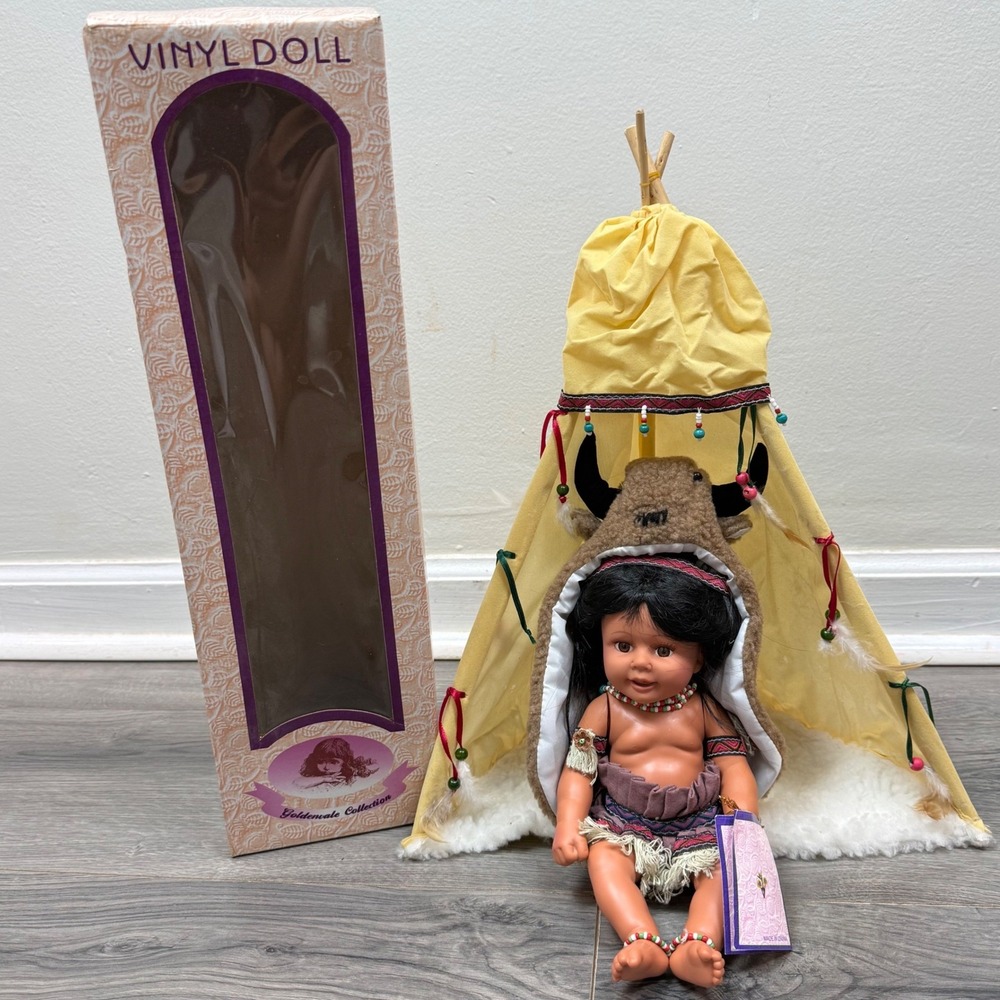 Goldenvale Halona 11" Vinyl Doll – Limited Edition Native American Teepee & Box
